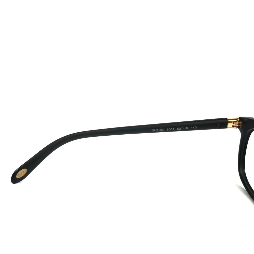 Tiffany & Co. Eyeglasses Frames TF2135 8001 Matte Black Gold Logos 52-16-140